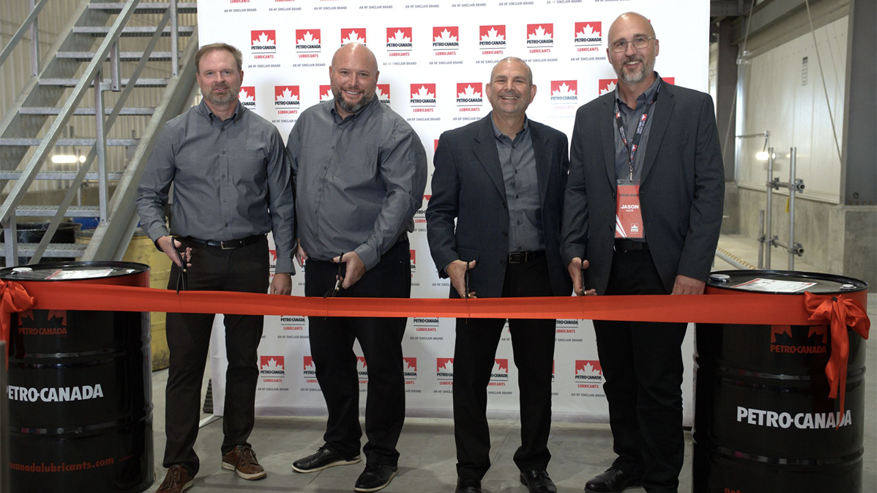 “Today is a big day for us! It’s the Grand Opening of our Edmonton Distribution Centre, and we couldn’t be more proud of what that means for our customers in Western Canada,” Petro-Canada Lubricants reported in a LinkedIn post shared by CN on Sept. 24. (Photograph Courtesy of Petro-Canada Lubricants)